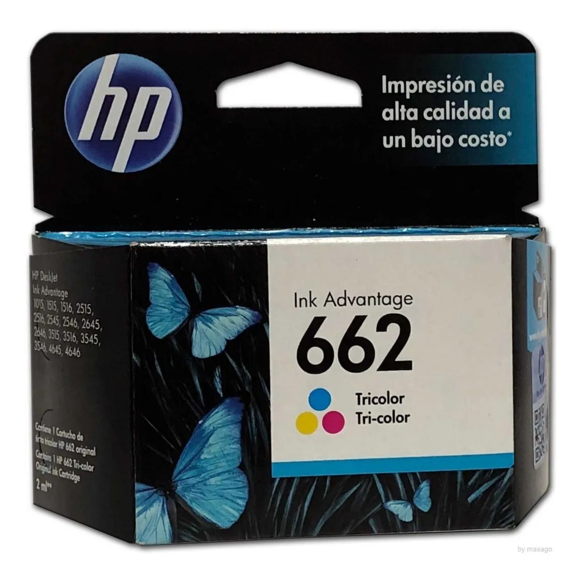 Combo 2 Cartucho Tinta Hp 662 1 Negro Cz103al 1color Cz104al