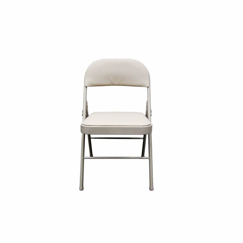 Silla Metálica Plegable de Vinil Yata Acojinada de 47cm x 78 cm