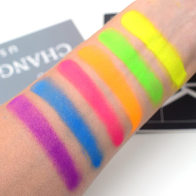 Polvo Neón Sombras De Ojos O Pigmento De Uñas 6 Colores