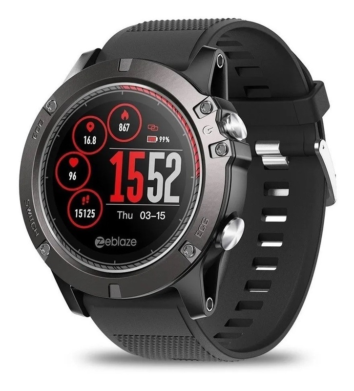 RELOJ DEPORTIVO INTELIGENTE ZEBLAZE VIBE 3 ECG PARA HOMBRES