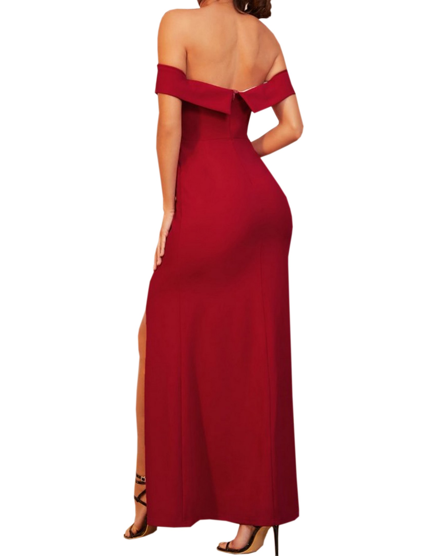 Vestido Largo De Fiesta Sexi Elegante Dama Mujer Ajustad