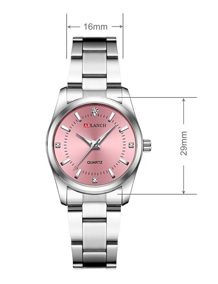 RELOJ COREANO IMPERMEABLE PARA MUJER ROSA