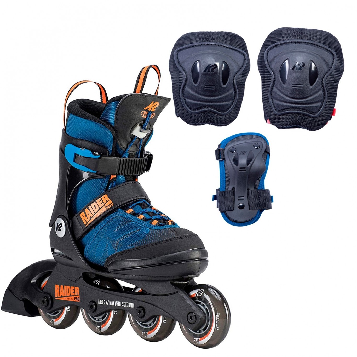 Patines Ajustables En Combo K2 Raider Pro Azul