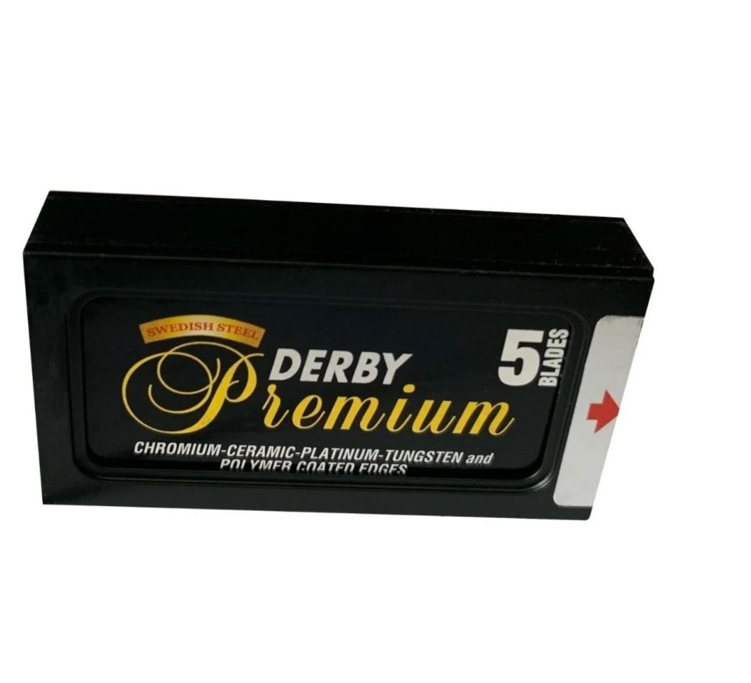 Navajas Derby Premium Doble Filo para Barbero Acero Sueco 100pz