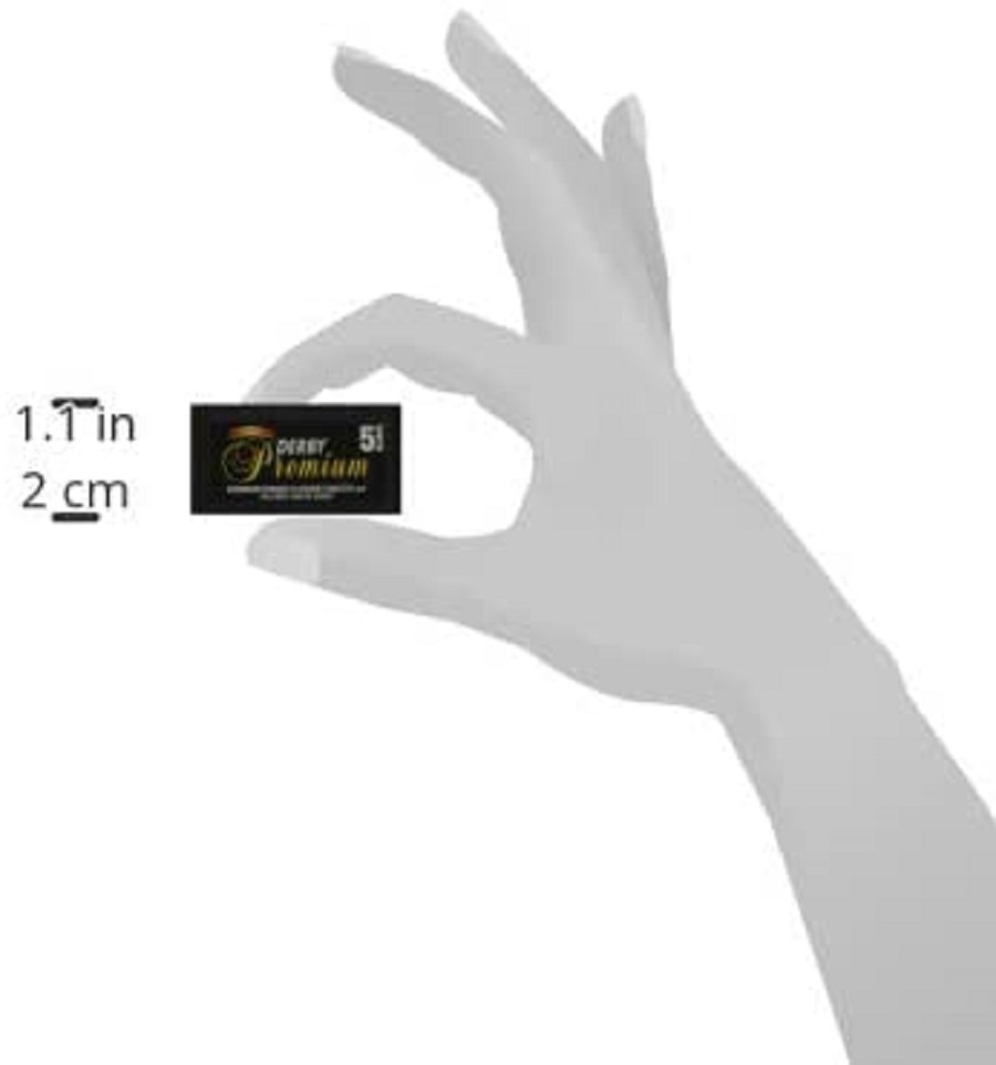 Navajas Derby Premium Doble Filo para Barbero Acero Sueco 100pz