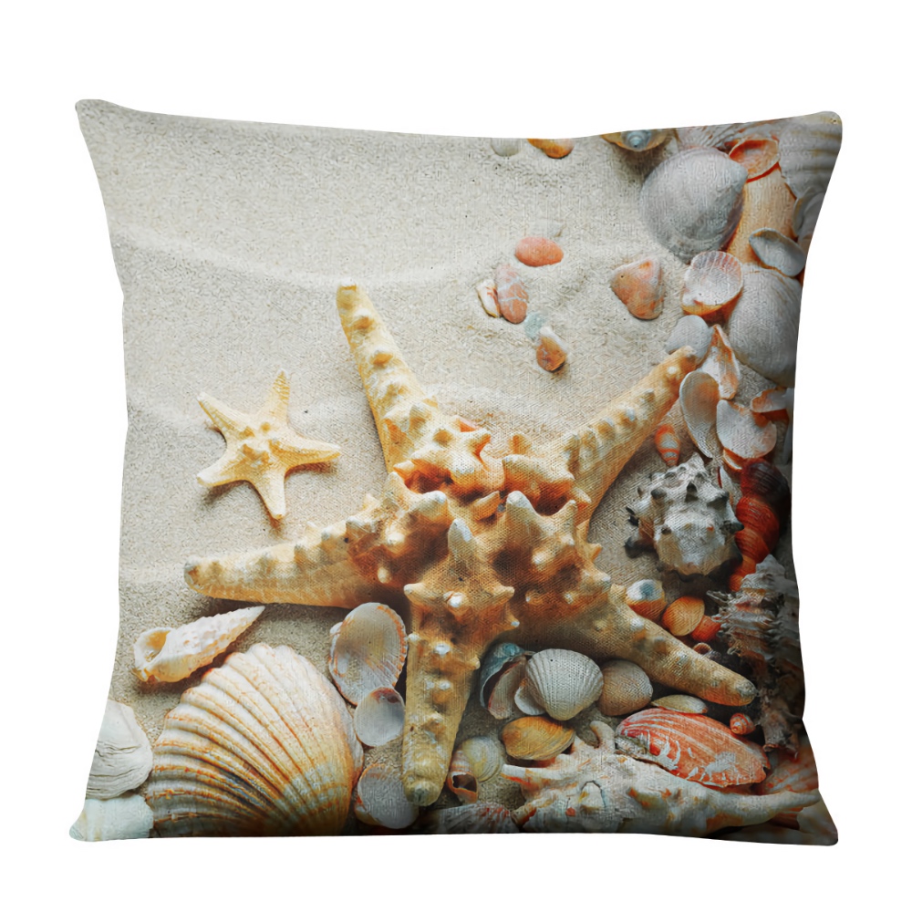 Juego De 4 Fundas Decorativas Para Cojín Mar Puerto Mediterráneo