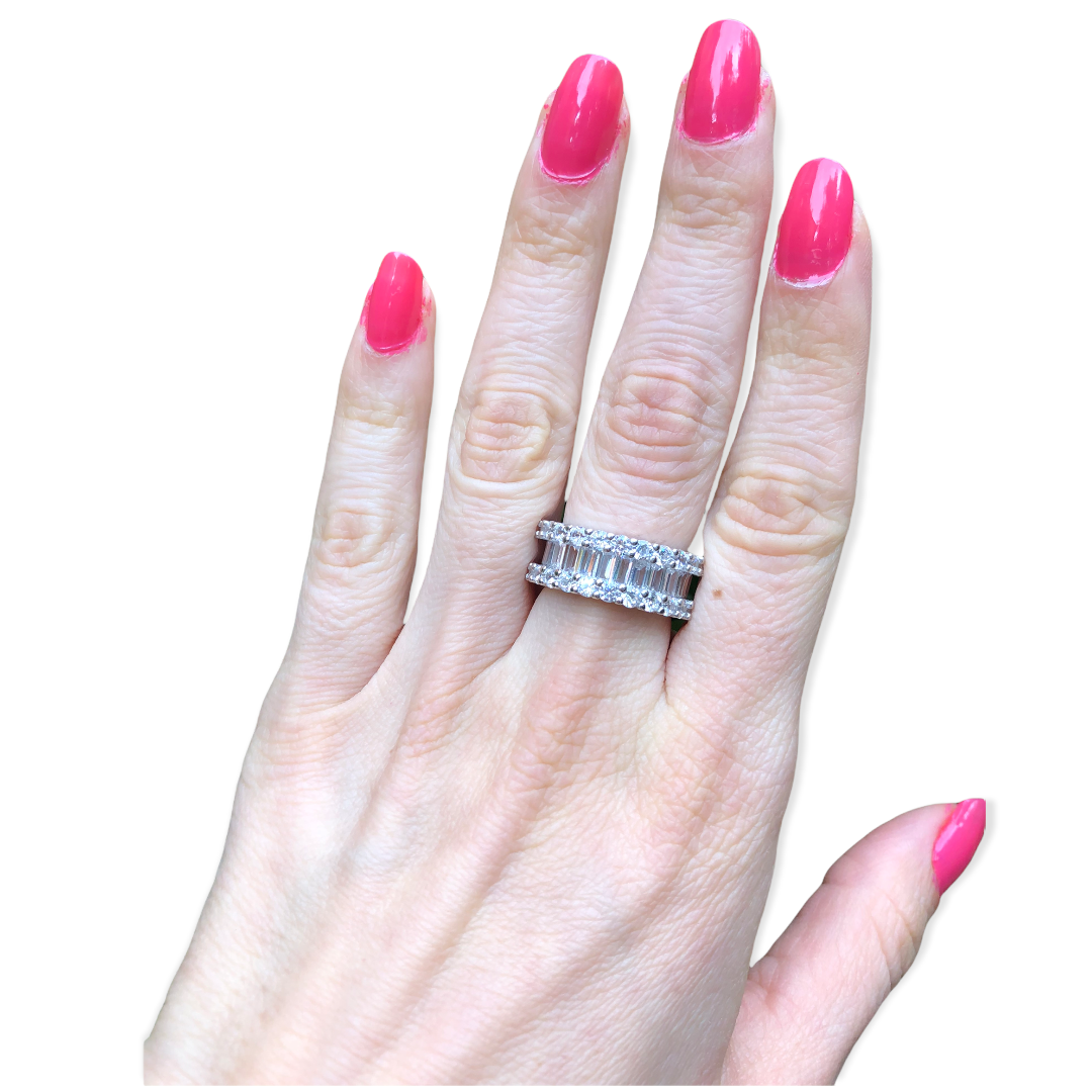 Churumbela De Zirconía Cúbica Grande En Plata 925 -Amour