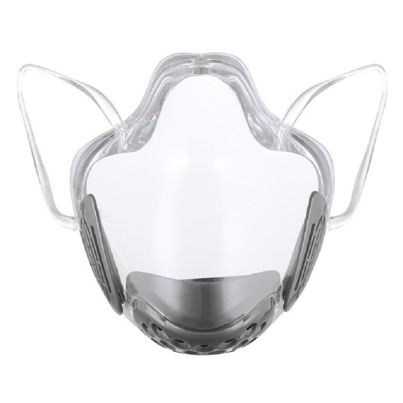 Cubrebocas Transparente Reutilizable Faceshield Con Filtros
