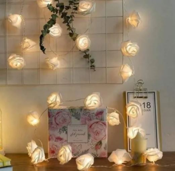 Serie Luz Led Decoración Lumi Rosas Luces Decorar Habitación