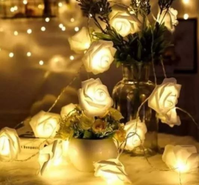 Serie Luz Led Decoración Lumi Rosas Luces Decorar Habitación