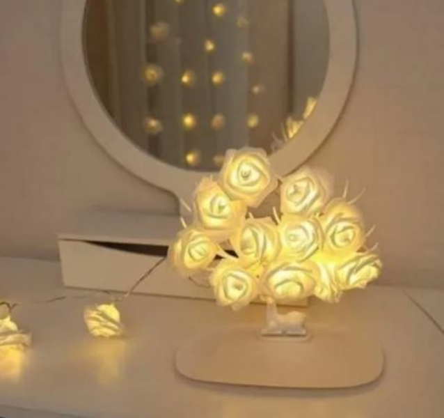 Serie Luz Led Decoración Lumi Rosas Luces Decorar Habitación