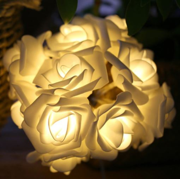 Serie Luz Led Decoración Lumi Rosas Luces Decorar Habitación