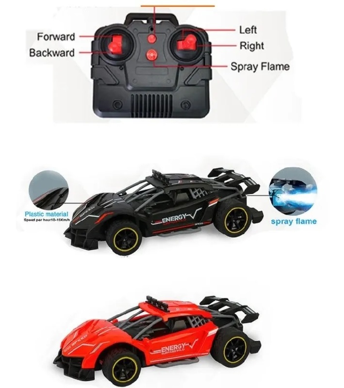 CARRO Radio Control LANZA HUMO con luces