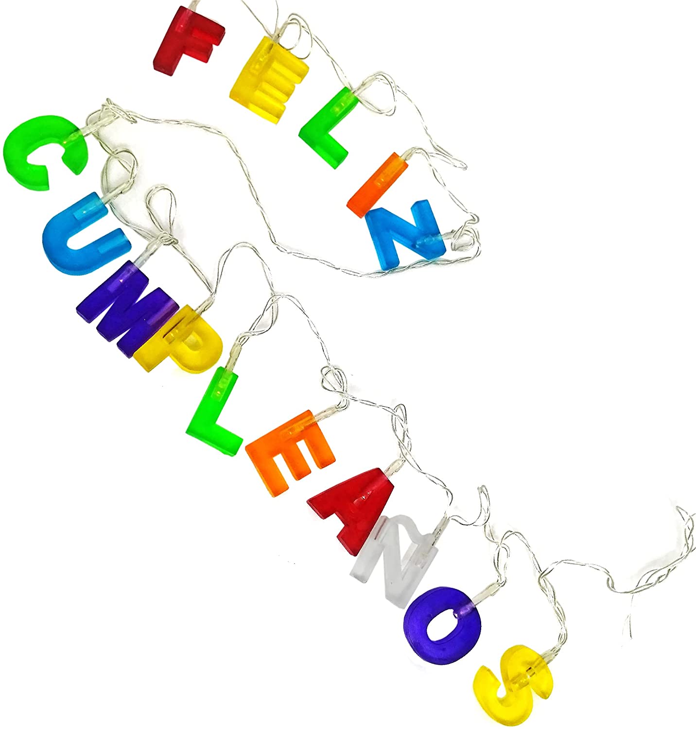 CHIC FANTASY HAPPY BIRTHDAY Luces LED de Secuencia FELIZ CUMPLEAÑOS Decoraciones Colgantes de Fiestas de Cumpleaños