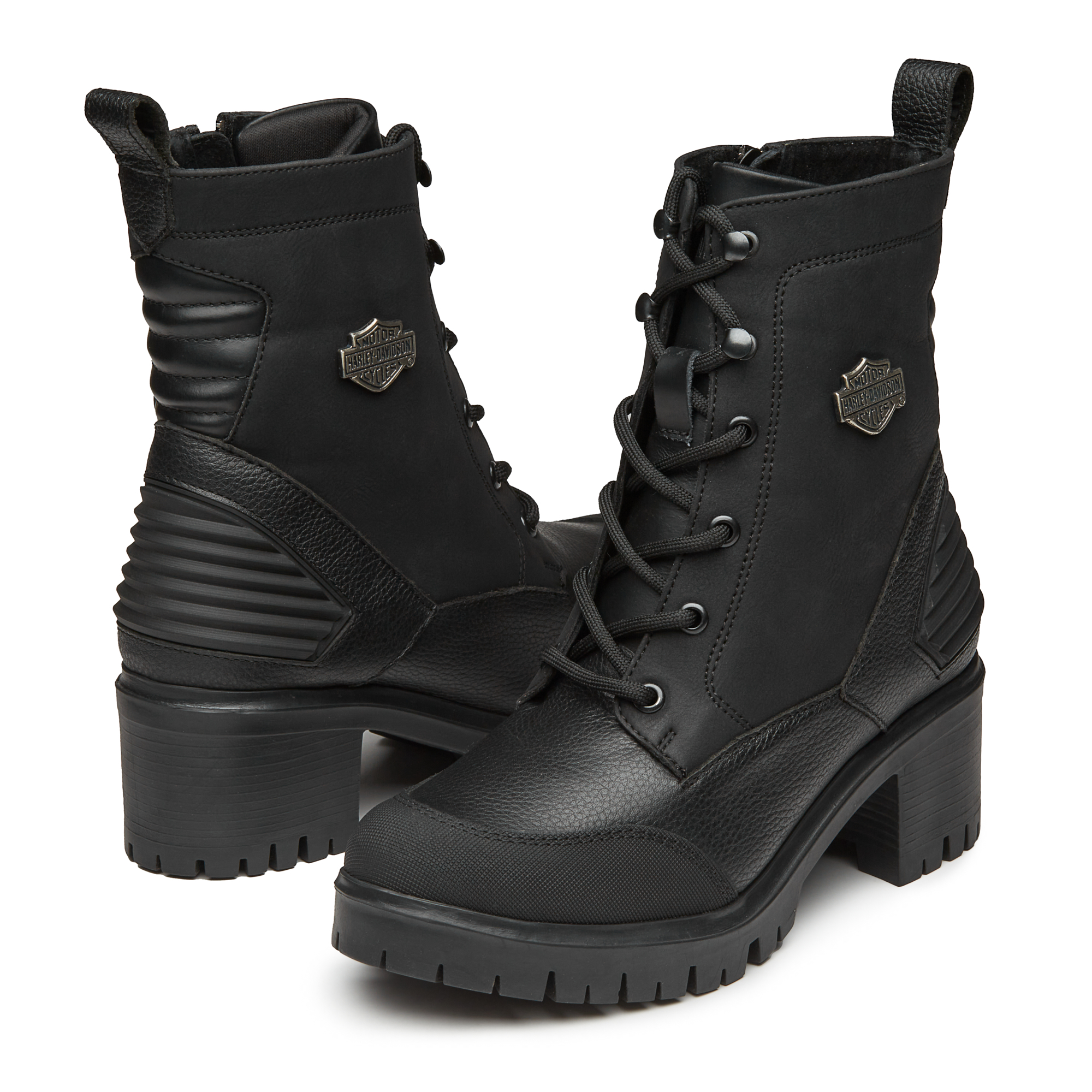 Bota Para Dama Con Agujetas Y Tacón Tipo Riding - Victoria