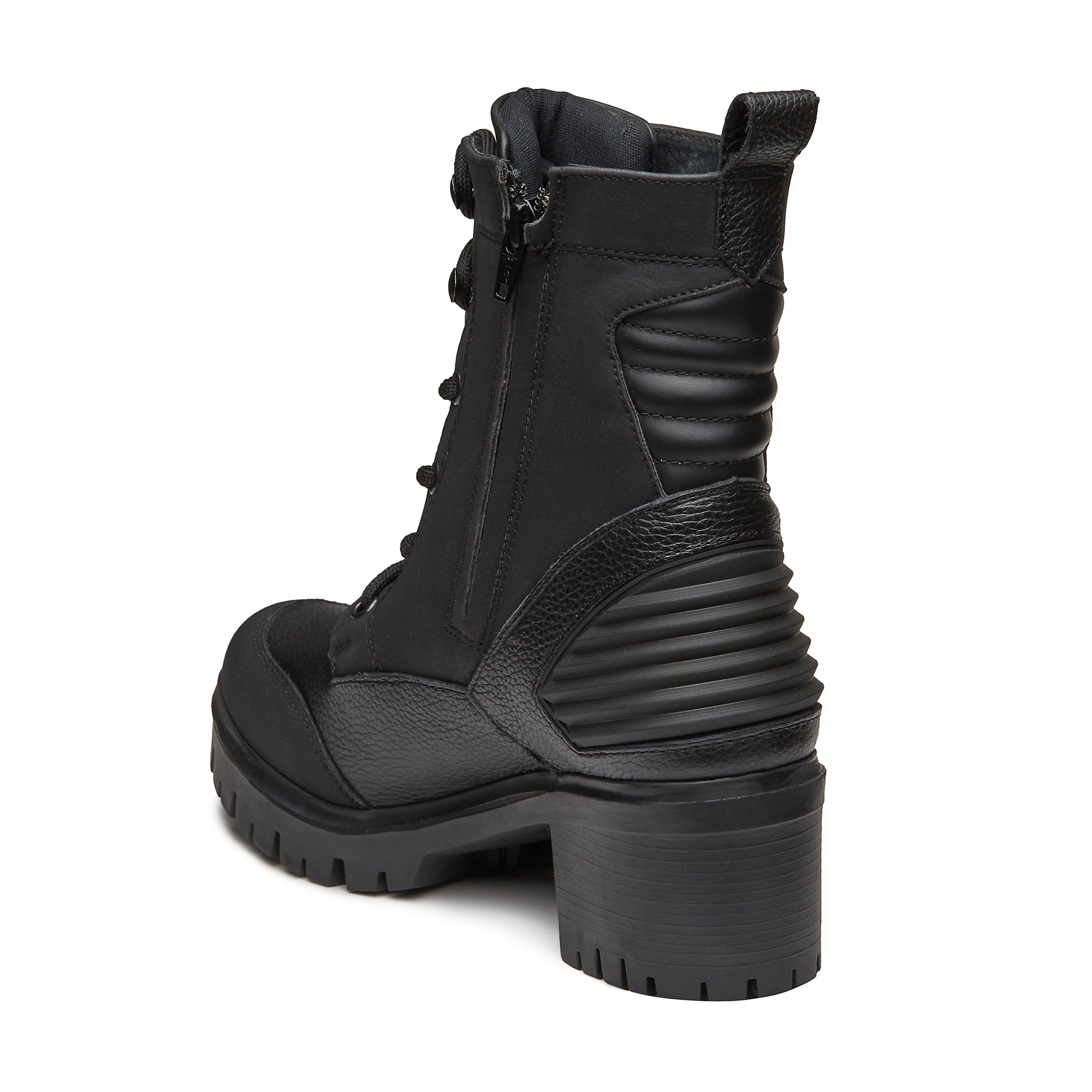 Bota Para Dama Con Agujetas Y Tacón Tipo Riding - Victoria