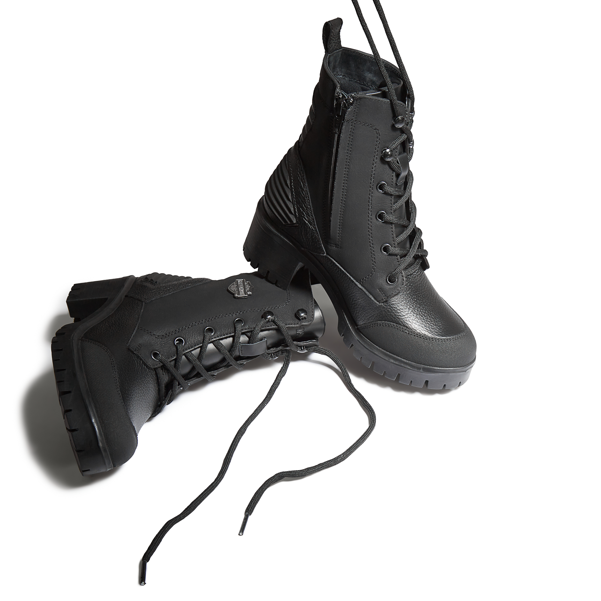 Bota Para Dama Con Agujetas Y Tacón Tipo Riding - Victoria