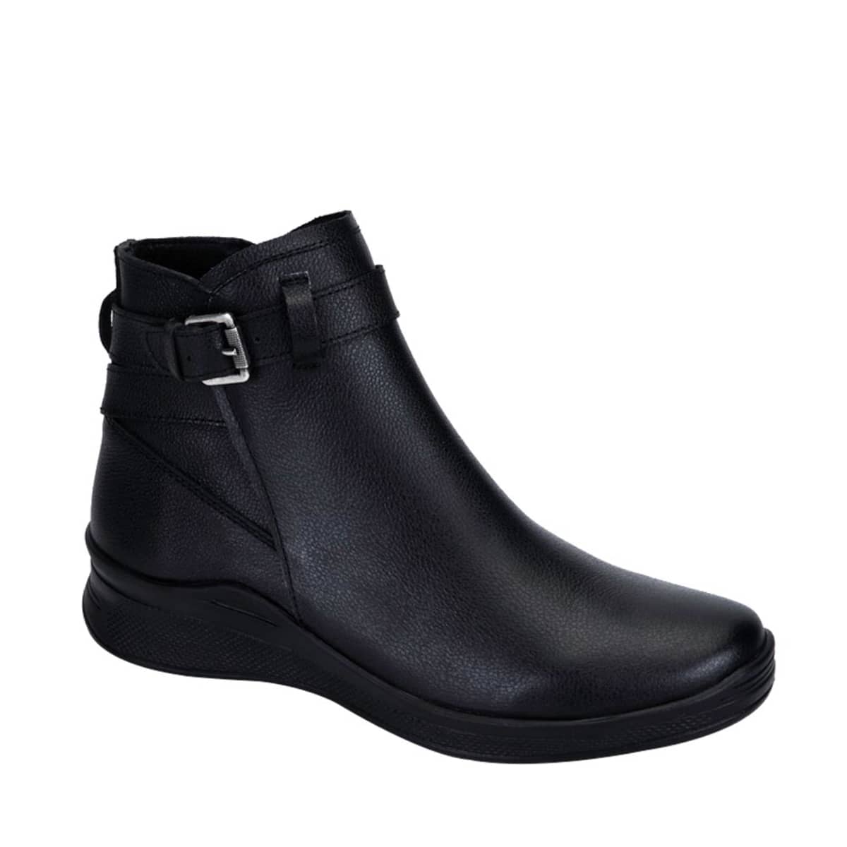 Botas Confort Shosh negras c modas para mujer de piel mod. 977495