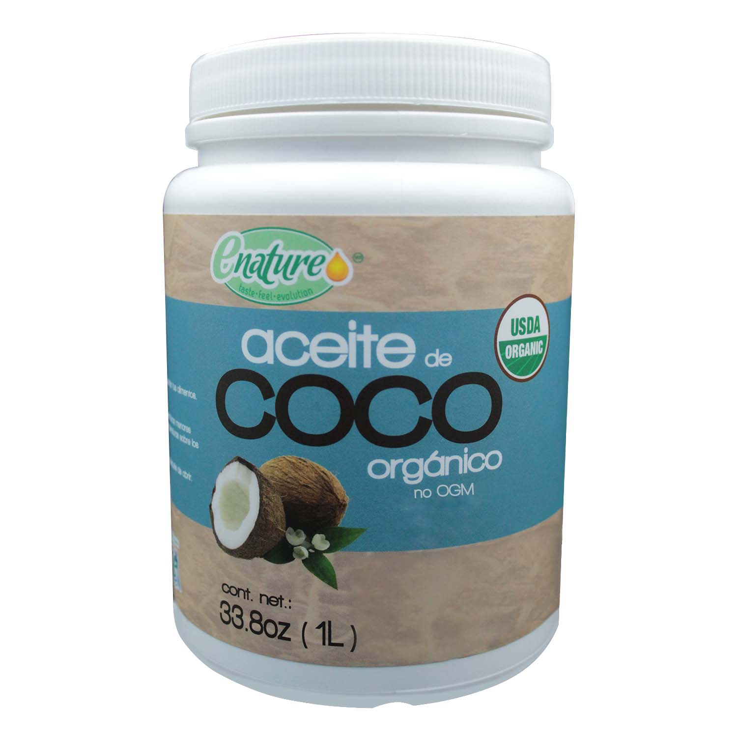 Aceite de Coco Virgen Orgánico enature 1 Litro