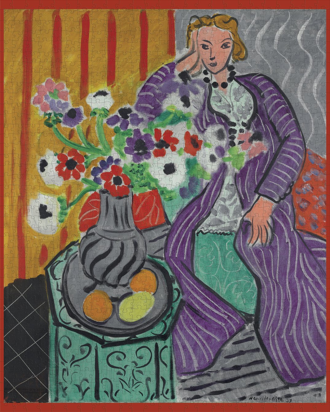 Purple Robe and Anemones - Henri Matisse