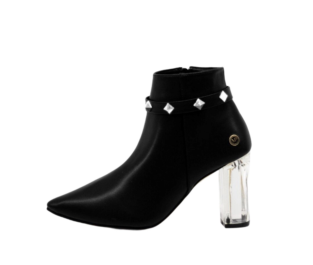 BOTIN FRANCIA NIKITA SHOES  TACON ACRILICO TRANSPARENTE PULSERA ESTOPEROLES