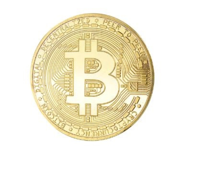 Bitcoin Moneda Física Metal Oro Premium Regalo Conmemorativa
