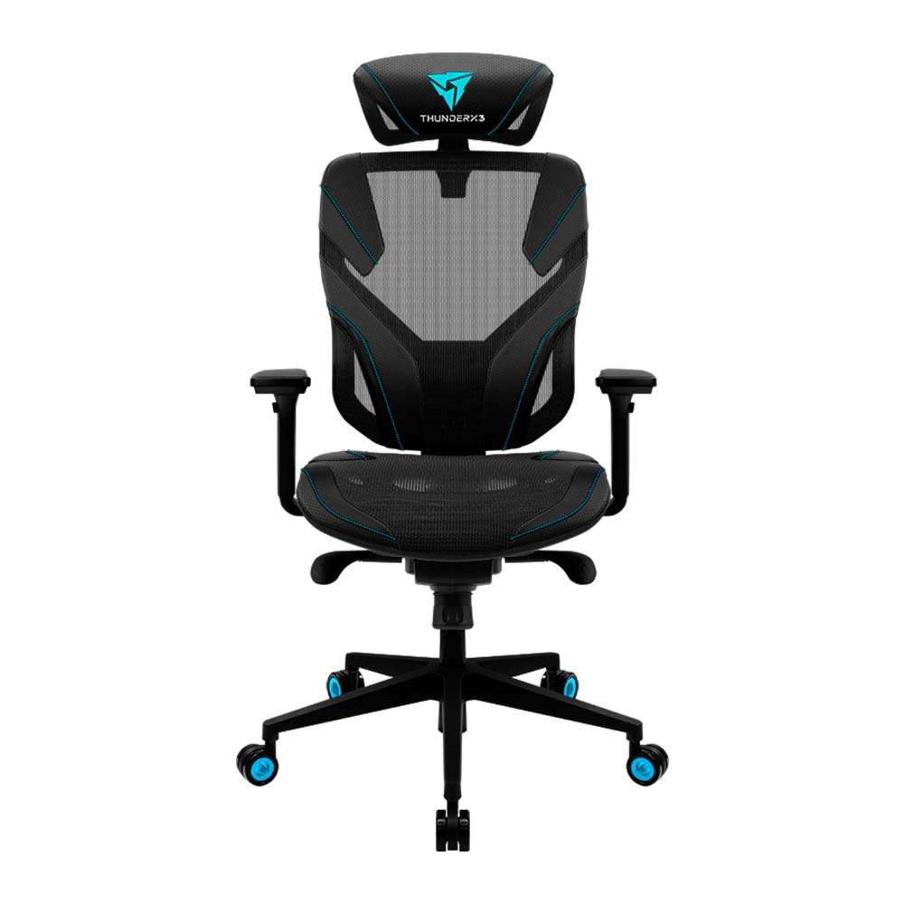 SILLA THUNDER X3 ERGONOMICA YAMA 5 BLACK/CYAN 