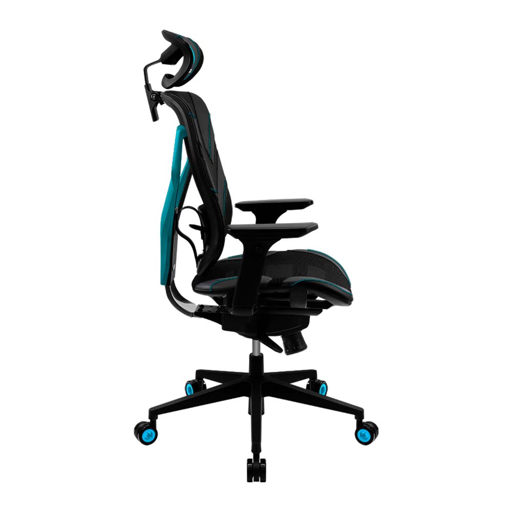 SILLA THUNDER X3 ERGONOMICA YAMA 5 BLACK/CYAN 