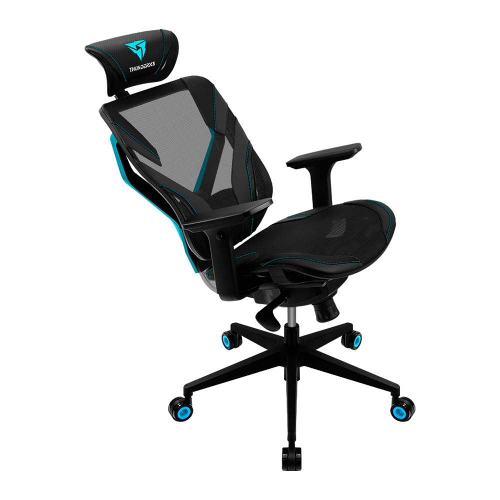 SILLA THUNDER X3 ERGONOMICA YAMA 5 BLACK/CYAN 