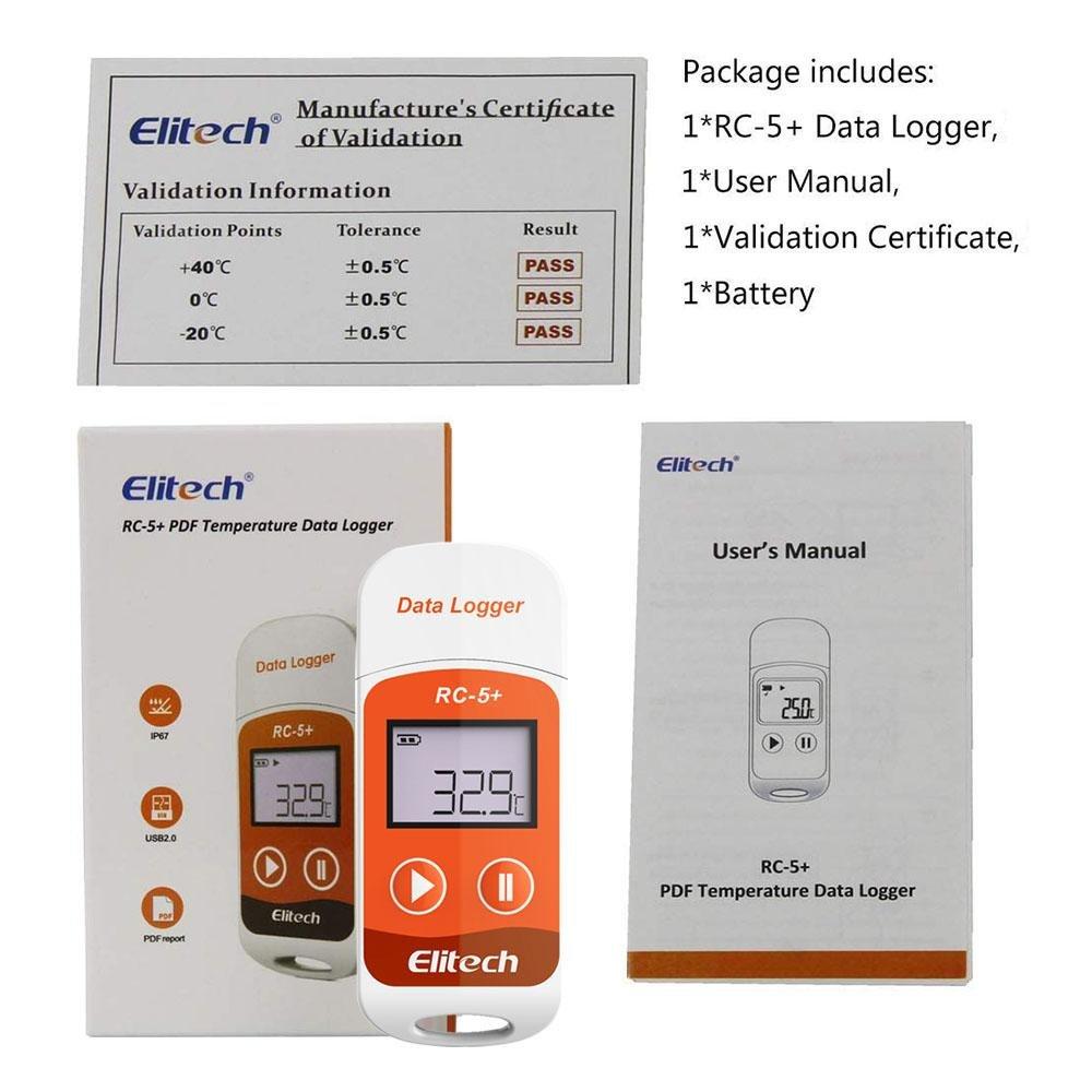 Datalogger De Temperatura Auto PDF Elitech RC-5+