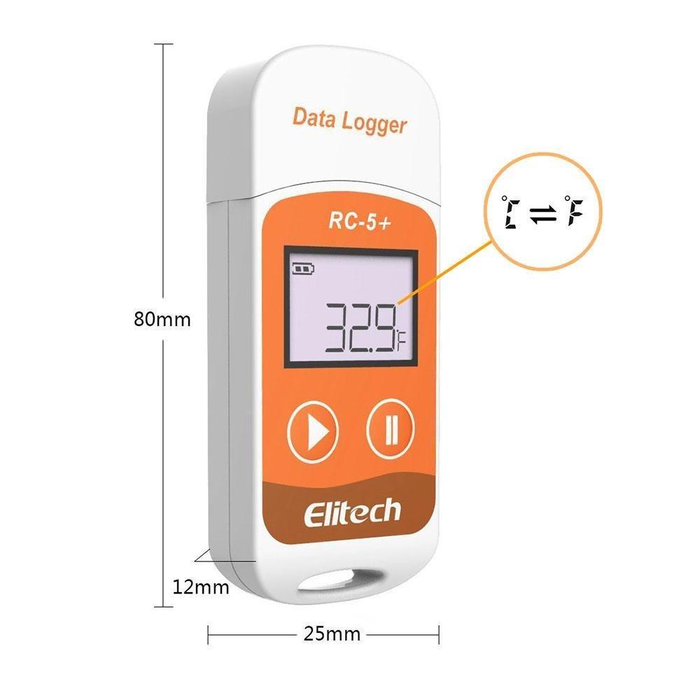 Datalogger De Temperatura Auto PDF Elitech RC-5+