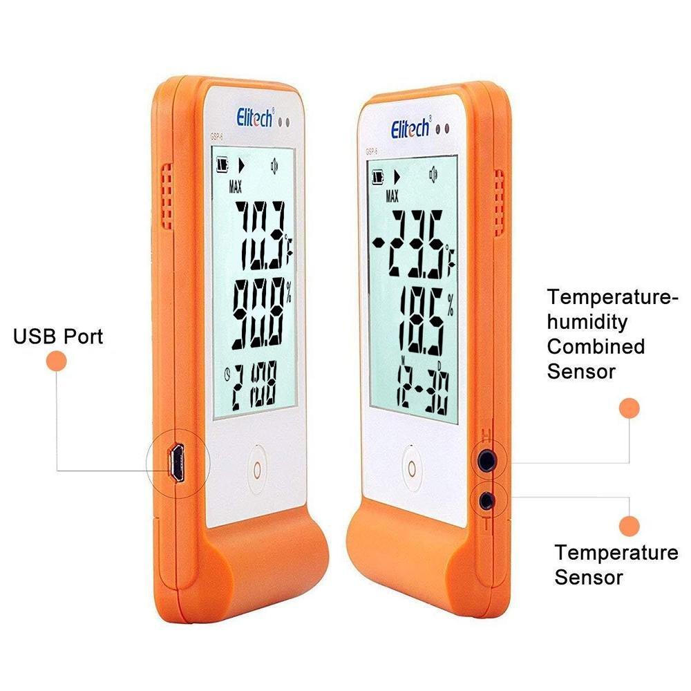Datalogger De Temperatura Y Humedad Elitech GSP-6