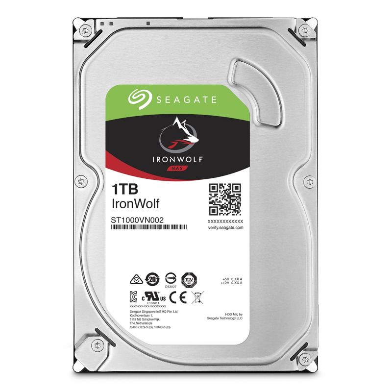 DD SEAGATE IRONWOLF NAS 1TB NUEVO 3.5" 5900RPM ST1000VN002 