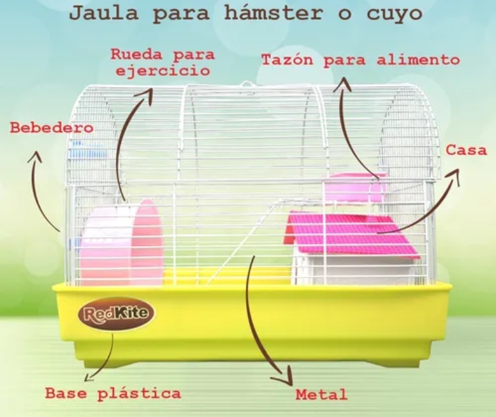 JAULA DAYTONA PARA HAMSTER, AMARILLA