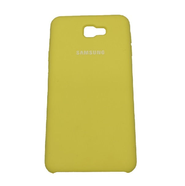 Case J7 Prime Amarillo Logo Samsung Funda Protector