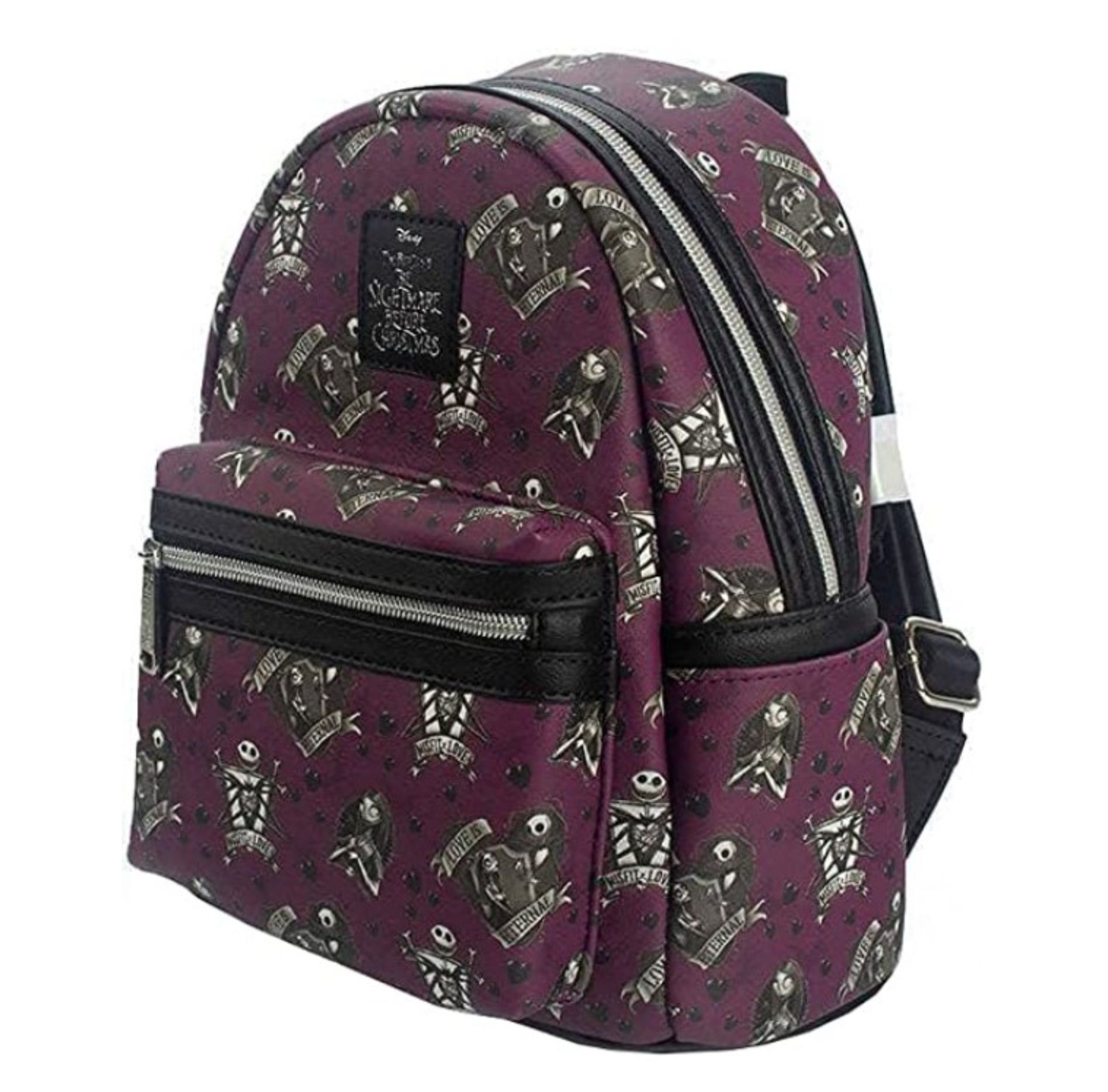 Jack & Sally Loungefly Love is Eternal Bolso Mochila Mini Back Pack  Jack Skellington Bolsa El Extraño Mundo de Jack Nightmare Before Christmas 