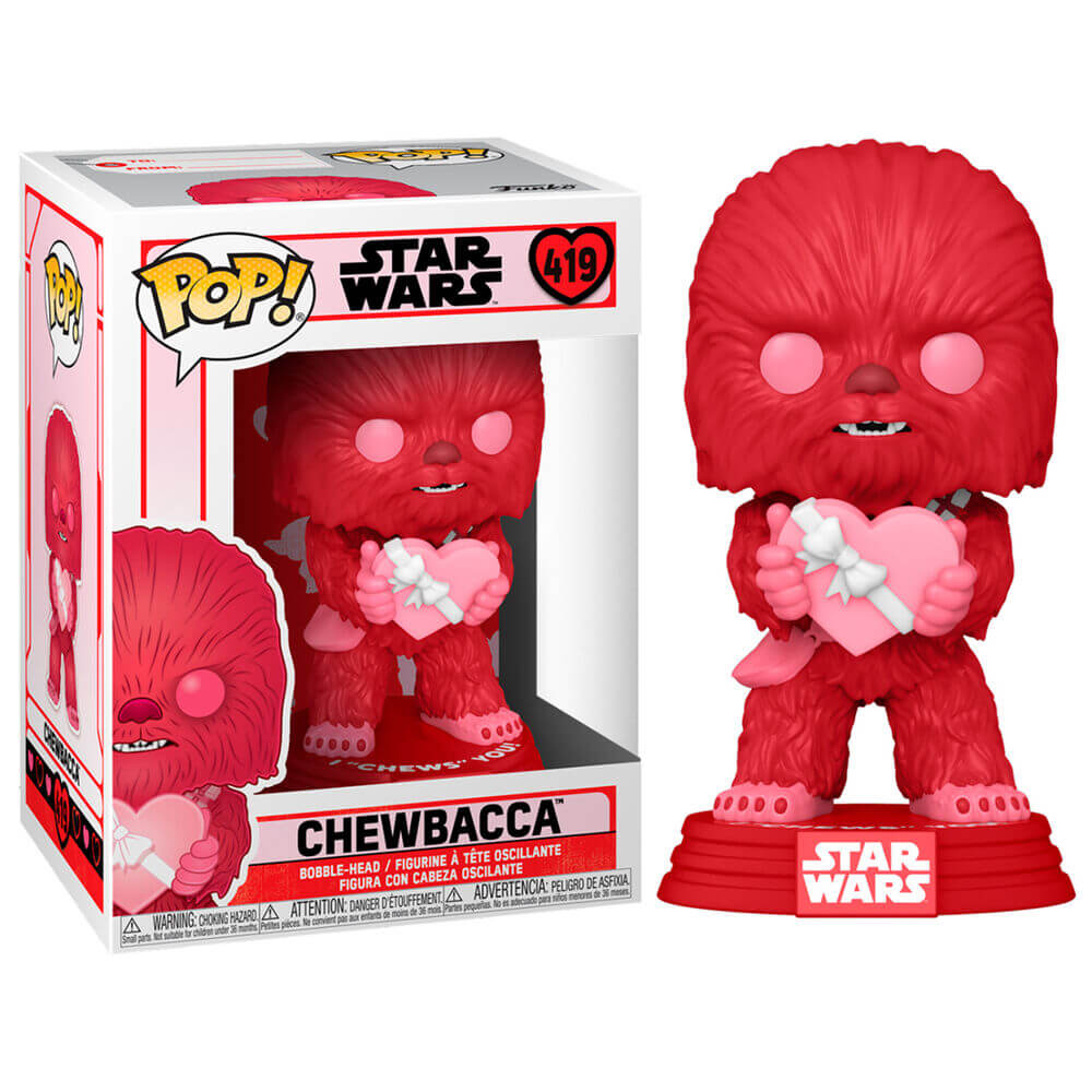 Funko Pop Chewbacca San Valentin Star Wars 419