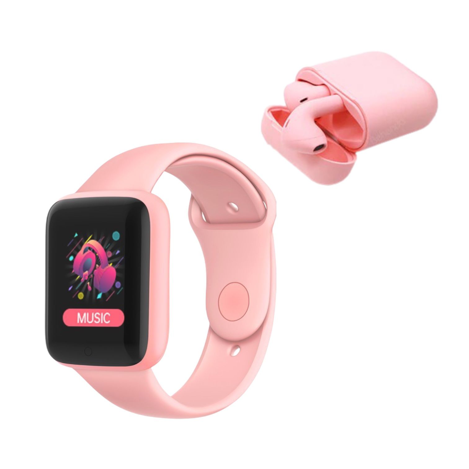 Kit Audifonos  colors + Smartwatch Reloj inteligente Gadgets & Fun Excelente Regalo 