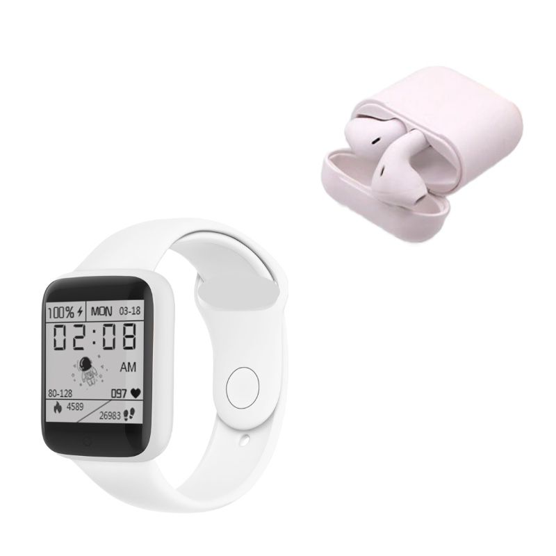 Kit Audifonos  colors + Smartwatch Reloj inteligente Gadgets & Fun Excelente Regalo 