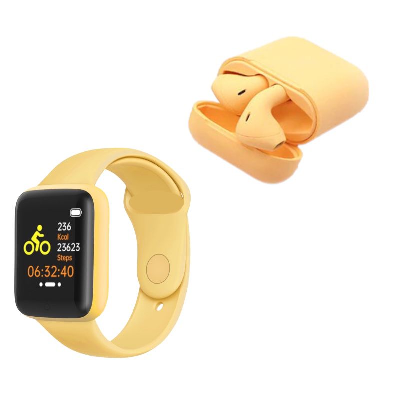 Kit Audifonos  colors + Smartwatch Reloj inteligente Gadgets & Fun Excelente Regalo 