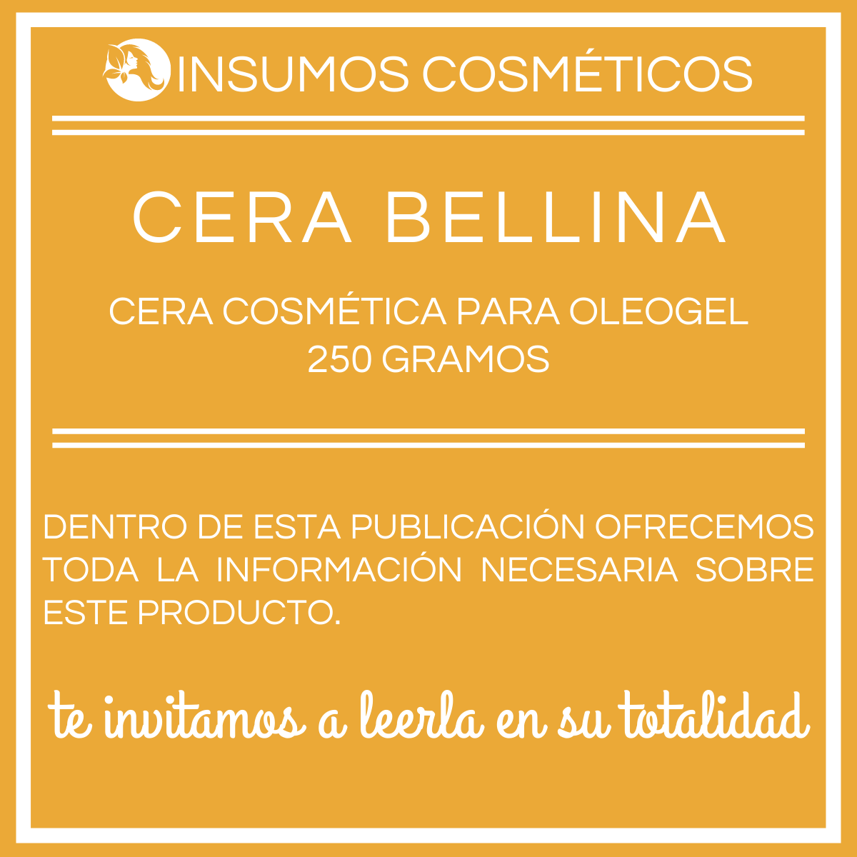 Cera Bellina Abejas Ceralan Oleogel Gelificante Emulsionante Emulsificante
