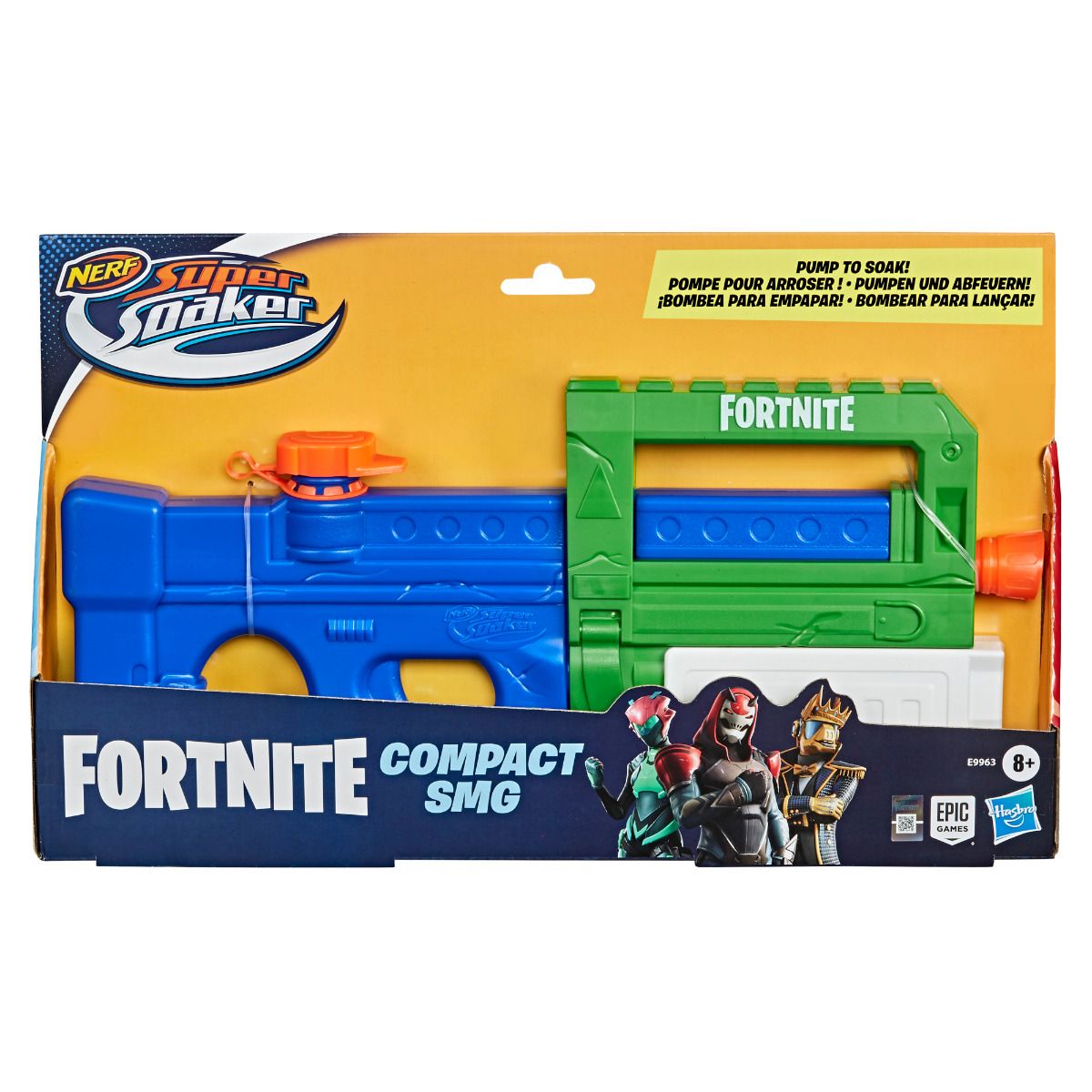 Nerf Super Soaker Lanzador de Agua Fortnite Compact SMG