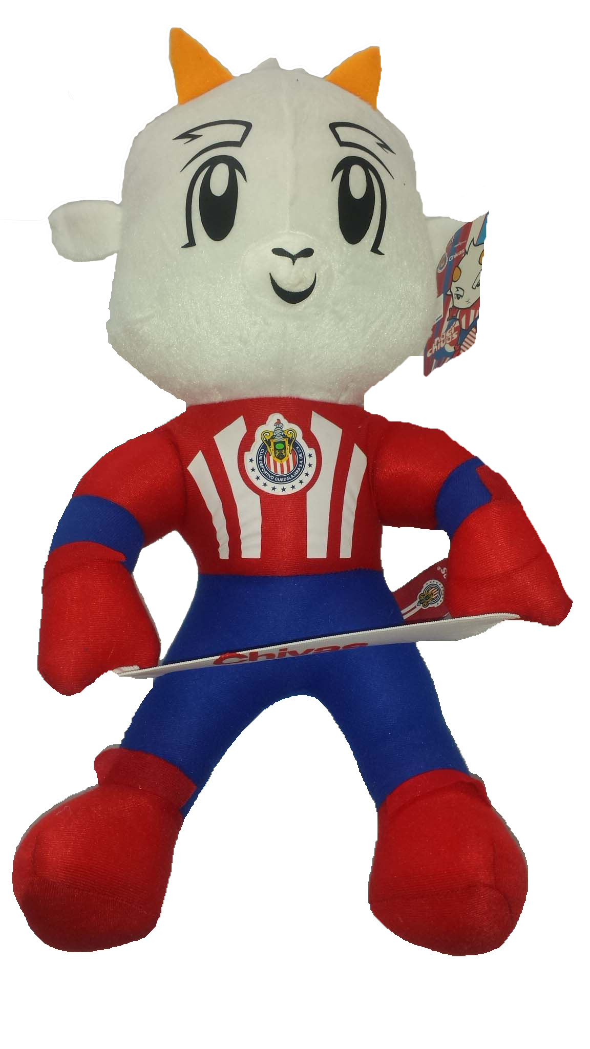 CHIVA PELUCHE OFICIAL ORIGINAL DE LAS CHIVAS RAYADAS DE GUADALAJARA