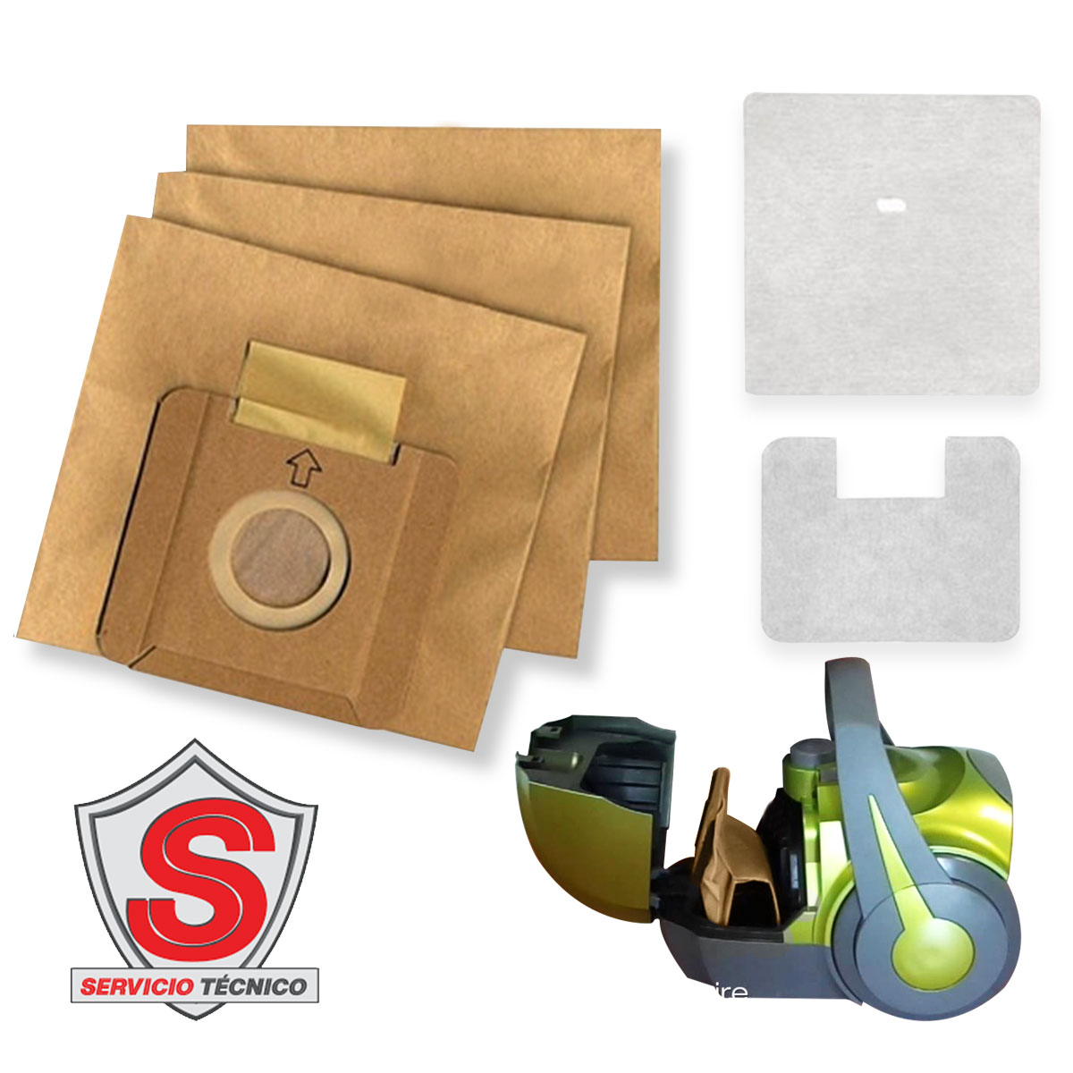 Bolsa Desechable 45-0805-7 Aspiradora Eclipse Koblenz 3 Pzs