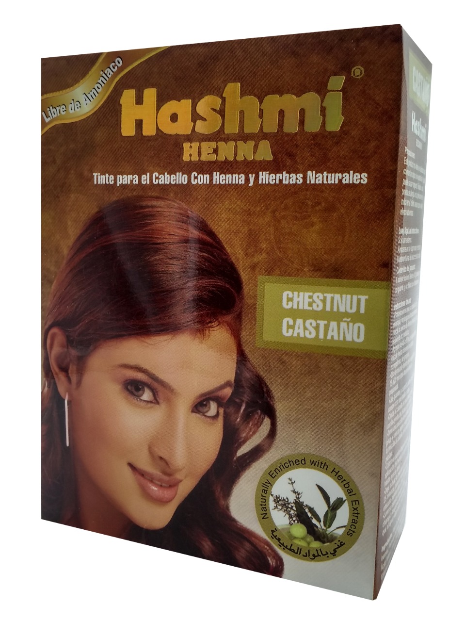 2 HENNA TINTE PARA CABELLO (CASTAÑO) HASHMI | LO MAS NATURAL | SIN MALTRATAR TU CABELLO |