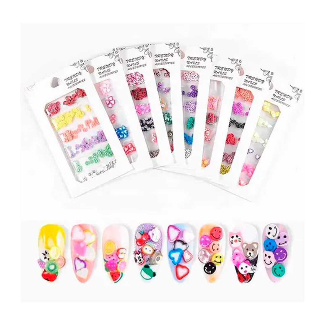 3 Cajas De Decoración Para Uñas Nail Art Fantasy Nails