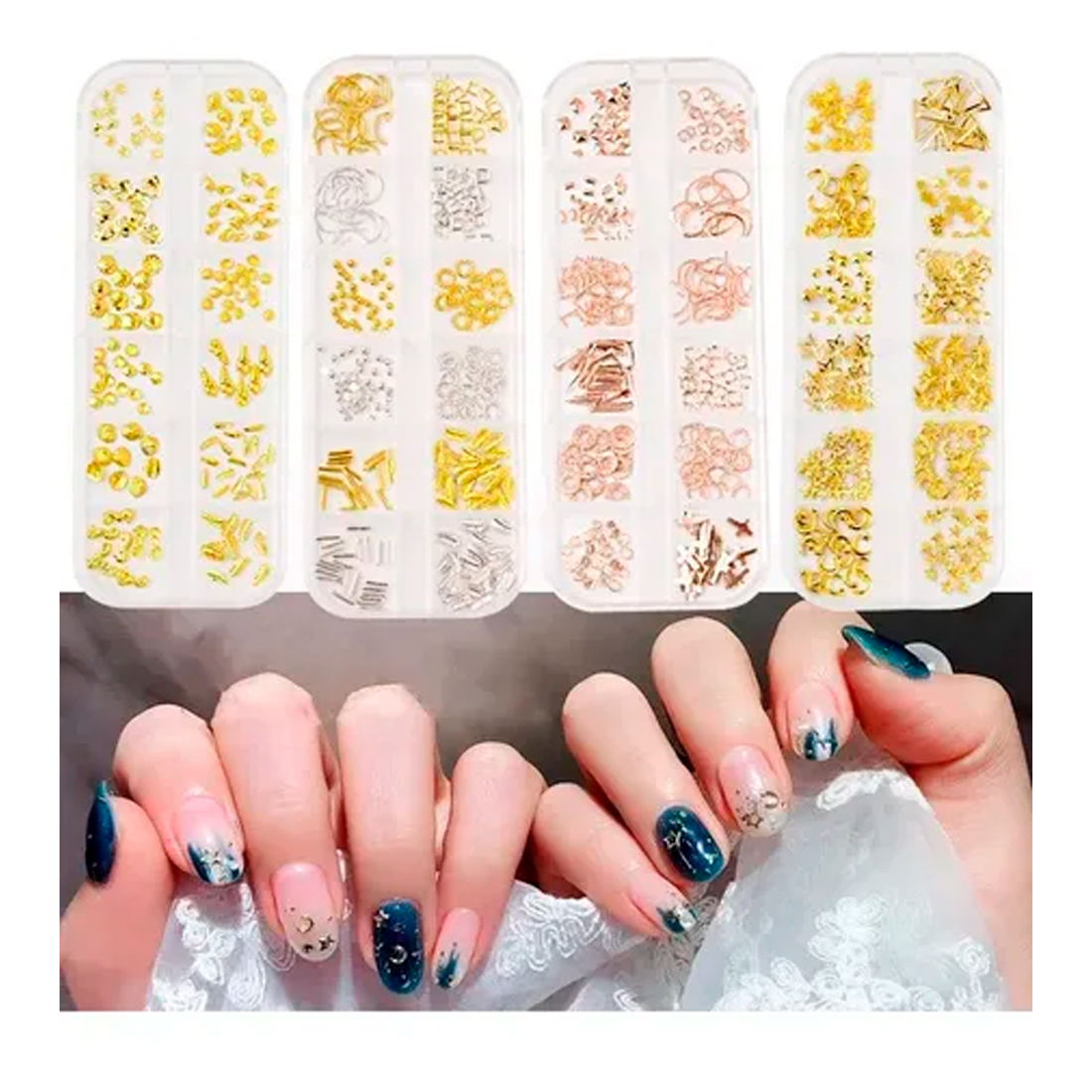 3 Cajas De Decoración Para Uñas Nail Art Fantasy Nails