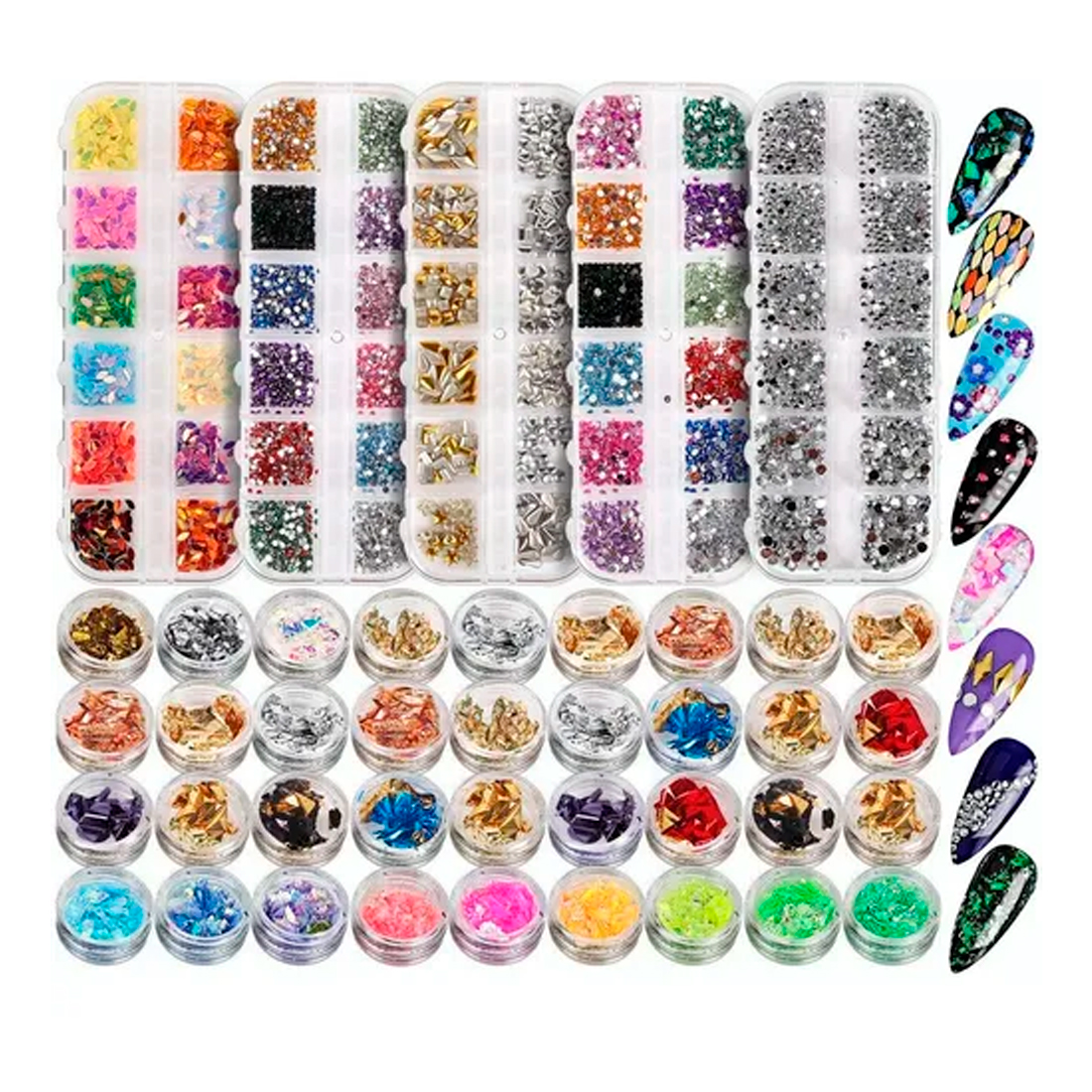 3 Cajas De Decoración Para Uñas Nail Art Fantasy Nails