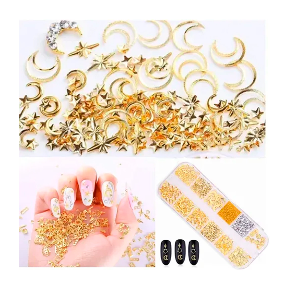 3 Cajas De Decoración Para Uñas Nail Art Fantasy Nails