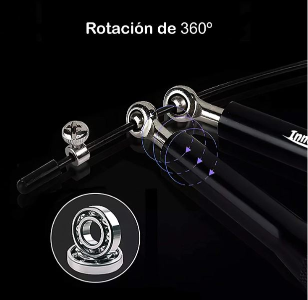 Cuerda Saltar Aluminio Box Crossfit Ultra Rápida Ejercicio